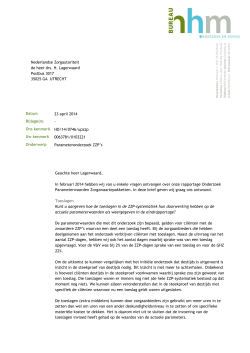 Parametersonderzoek - Nederlandse Zorgautoriteit