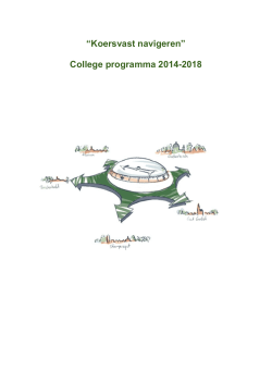 Collegeprogramma 2014-1018 Koersvast navigeren