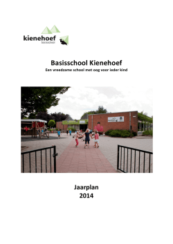 Jaarplan 2014 BS Kienehoef