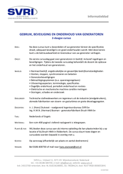 Informatieblad GEBRUIK, BEVEILIGING EN ONDERHOUD