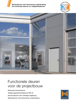 H&Ouml;RMANN Functionele Deuren Objectbouw