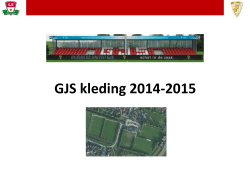 GJS kleding 2014-2015