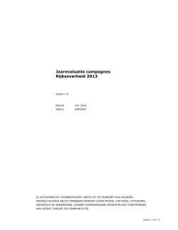 Jaarevaluatie campagnes Rijksoverheid 2013(PDF)