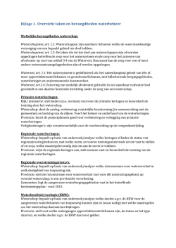 Bijlage 1: Taken en bevoegdheden waterbeheer (pdf, 416 kB)