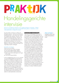 JSW artikel Handelingsgerichte intervisie