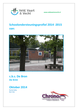 Schoolondersteuningsprofiel 2014