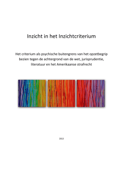 Inzicht in het Inzichtcriterium