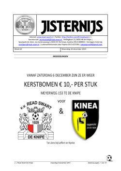 Jisternijs week 50