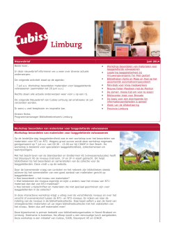 Nieuwsbrief Cubiss Limburg