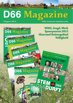 Magazine - D66 Berkelland
