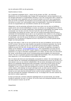 E-mail stas. Van Rijn: versnelling HHT