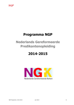 hier - Ngp - Nederlands Gereformeerde Kerken