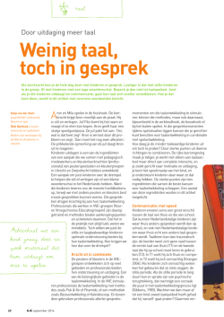 Weinig taal, toch in gesprek