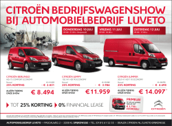 citroën bedrijfswagenshow bij automobielbedrijf luveto
