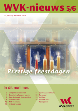 Prettige feestdagen - WVK