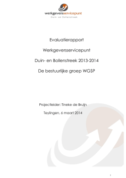 2014-06-16 WE Evaluatierapport WGSP