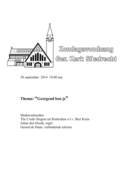 lay-out-zaz-28-september-2014 - Gereformeerde Kerk Sliedrecht