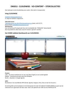 Handleiding CLOUDWISE ouders