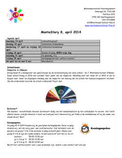 MonteStory 8, april 2014 - Stichting De Blauwe Loper