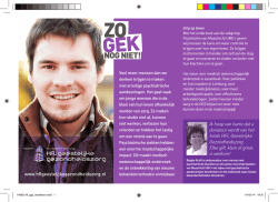 Donateurskaart HFL Geestelijke Gezondheidszorg