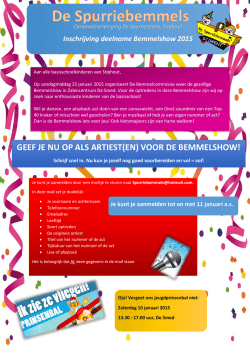 Inschrijven Bemmelshow