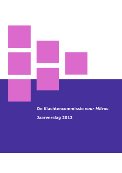 Jaarverslag 2005 Klachtencommissie