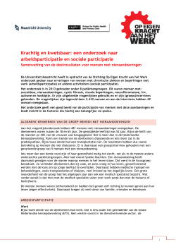Krachtig en kwetsbaar - Nierpatiënten Vereniging Nederland