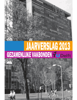 Jaarverslag 2013 - TU Delft Medewerkers