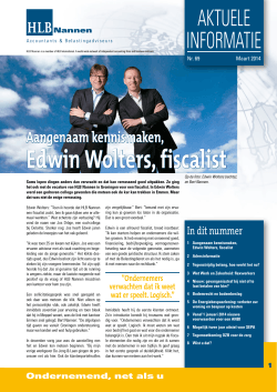 Edwin Wolters, fiscalist