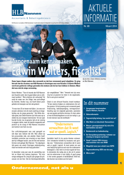 Edwin Wolters, fiscalist