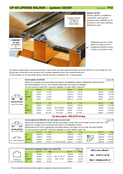 Profielsysteem, 320-261, informatie, prijs excl. btw, F13