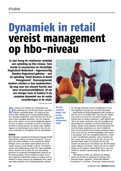 Dynamiek in retail vereist management op hbo-niveau