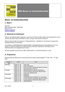 HBO Bouw en houtconstructies