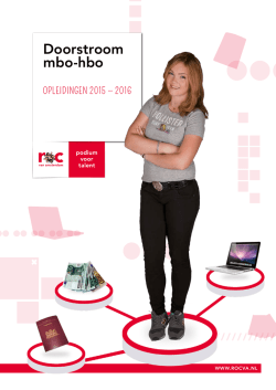 Bekijk de brochure Doorstroom mbo-hbo, met onder meer interviews