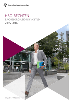 HBO-RECHTEN - Hogeschool van Amsterdam