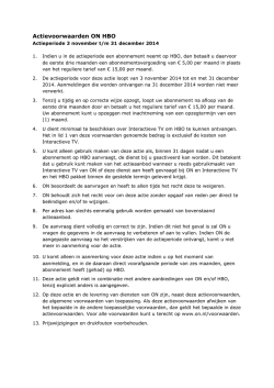 Download de actievoorwaarden voor HBO 3 maanden voor 5 euro