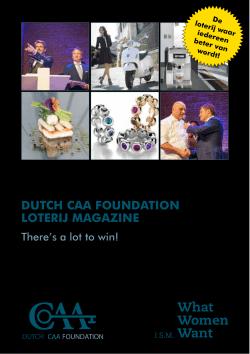 What Women Want - Dutch CAA Foundation