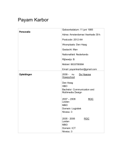 CV Payam Karbor 2014