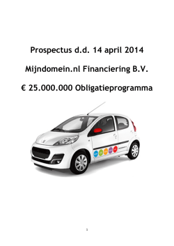 Prospectus d.d. 14 april 2014 Mijndomein.nl Financiering B.V.