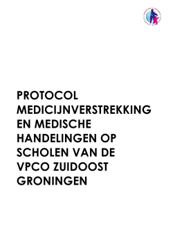 Protocol medicijnverstrekking en medisch handelen VPCO ZoG