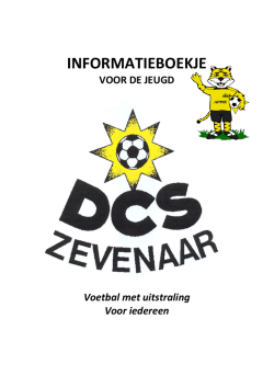 Informatieboekje jeugdafdeling 2014-2015