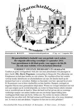 uitgave 17-7 - RK Kerken en Parochies Sittard
