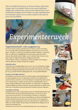 Experimenteerweek Tétaigne2014 - Au Pont Han en Andre Linssen