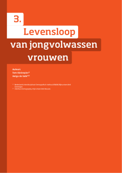Levensloop van jongvolwassen vrouwen