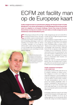 ECFM zet facility man agement op de Europese kaart
