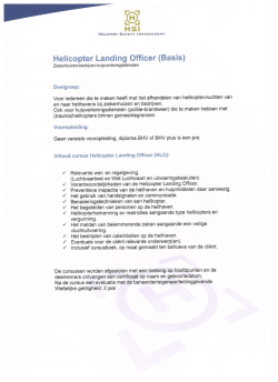 HLO basis - Heliport Safety Improvement.