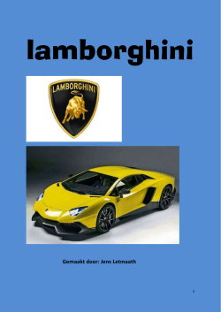 Soorten Lamborghini