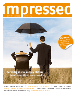 Hoe veilig is uw supply chain?