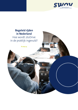 Begeleid rijden in Nederland Hoe wordt 2toDrive in de