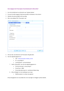 Hoe wijzig ik de Prescriptor licentiesleutel in MicroHis